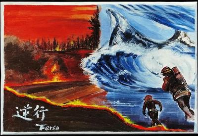 川農(nóng)大“11·9”安全宣傳月 繪畫藝術(shù)賦能消防安全教育